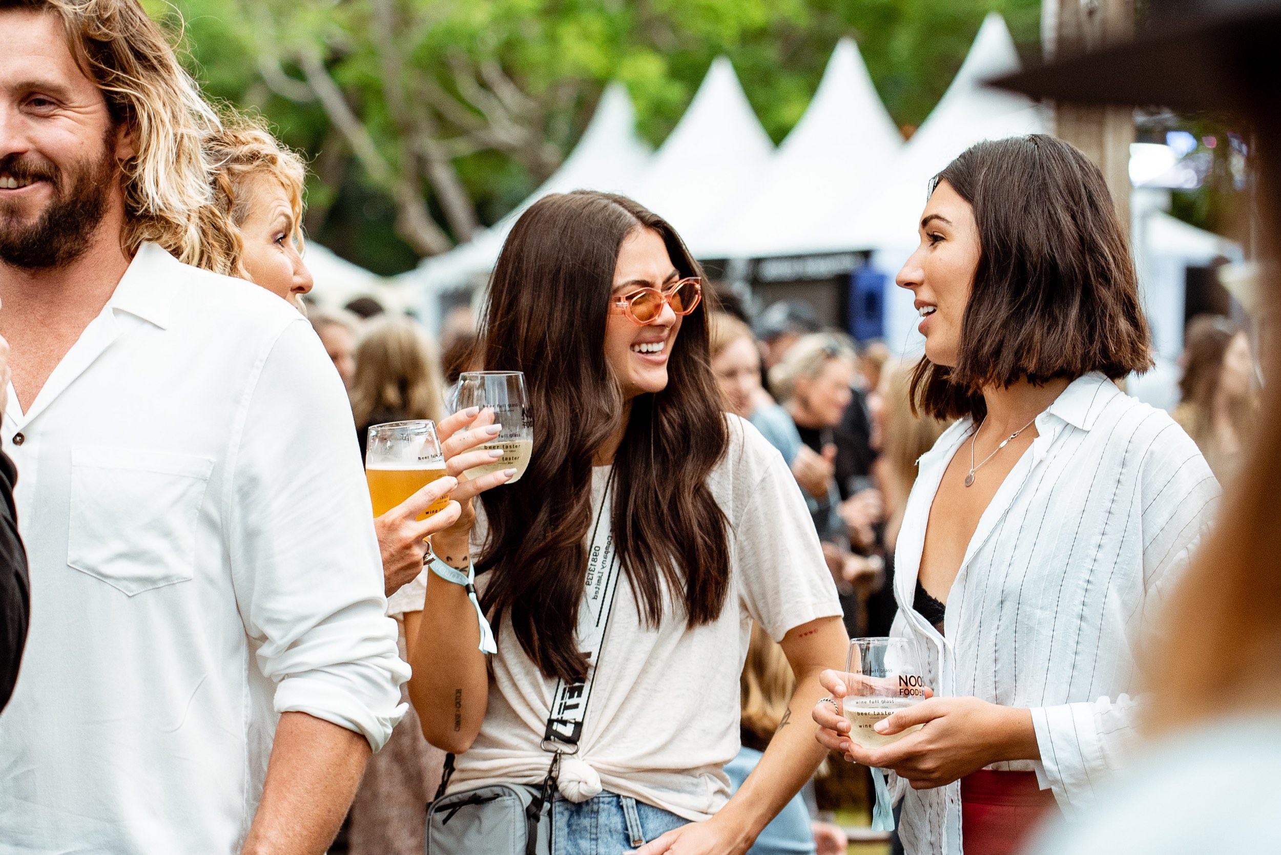 2 women enjoying themselves at Noosa Eat and Drink Festival