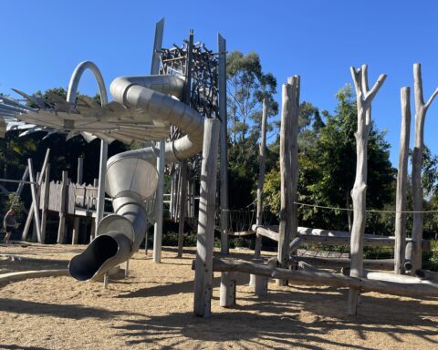 Play equipment at the Hinterland Adventure Playground Coory